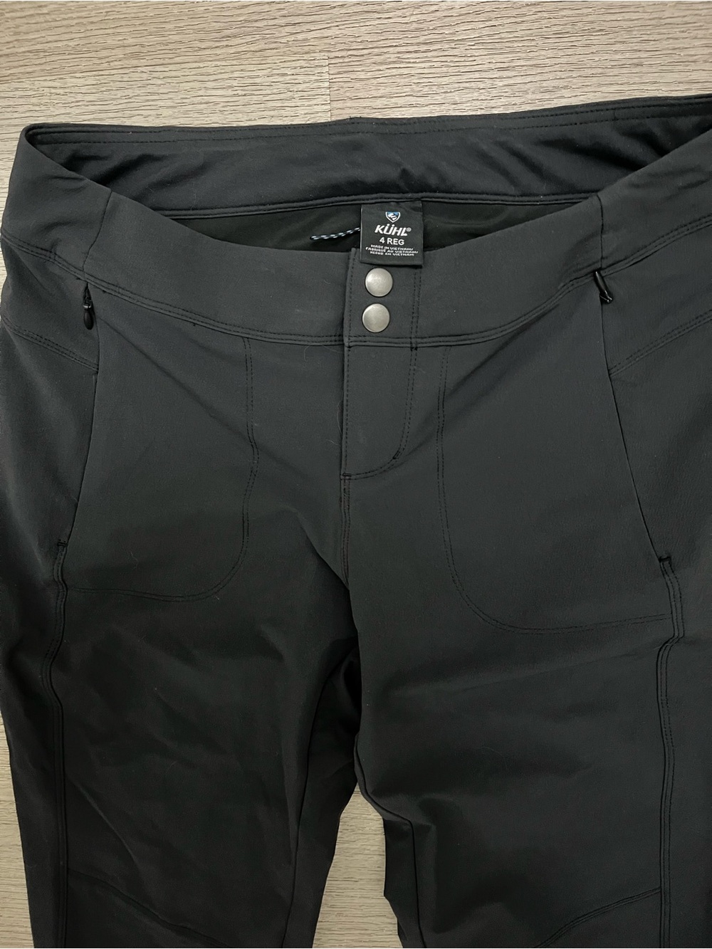 KÜHL Trancendr Black Performance Hiking Pants Size 4 Regular
